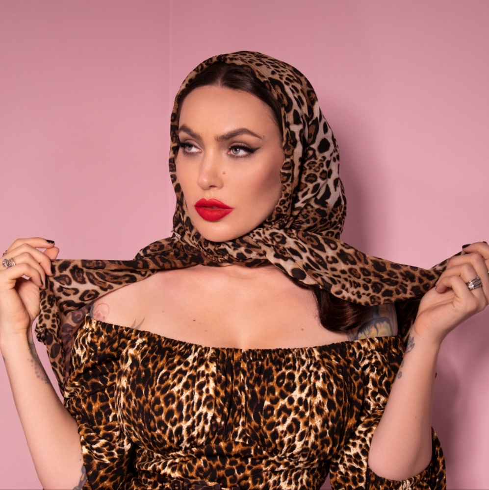 3 Pinup Girl Vintage Style Head Scarfs